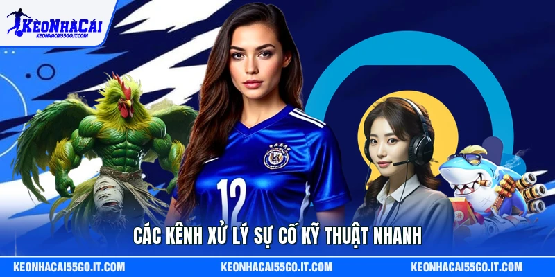 Các kênh xử lý sự cố kỹ thuật nhanh