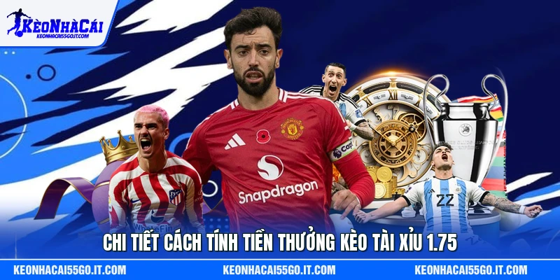 Chi tiết cách tính tiền thưởng kèo tài xỉu 1.75