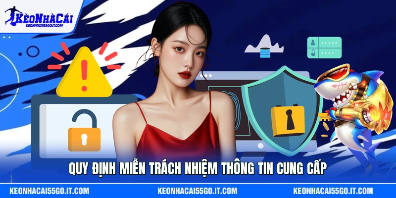 Quy định miễn trách nhiệm thông tin cung cấp