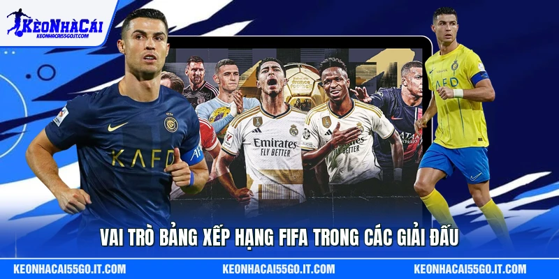 Vai trò bảng xếp hạng FIFA trong các giải đấu