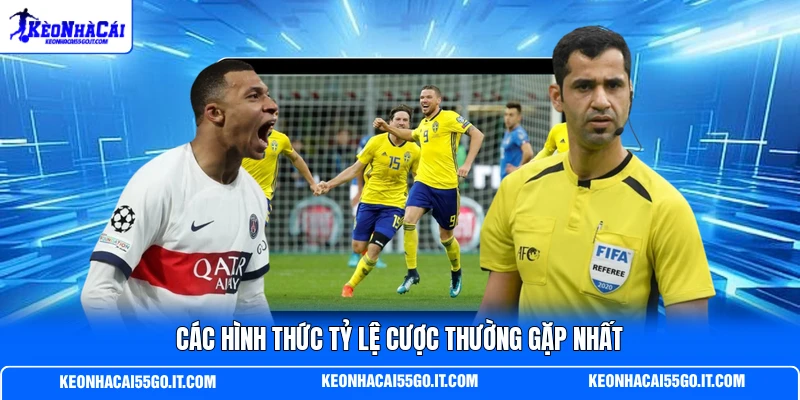 Các hình thức tỷ lệ cược thường gặp nhất